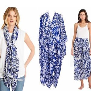 Michael Stars Ruana Scarf Sarong Swim Cover Up